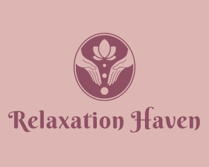 Massage - Hand Wellness Massage logo design