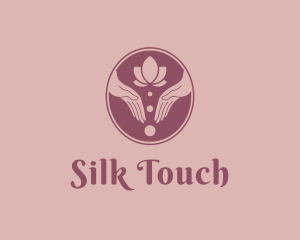 Lotion - Hand Wellness Massage logo design