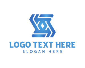 Abstract - Abstract Interlaced Shape logo design