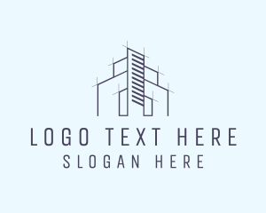Architect - Building Architect Draftsman logo design