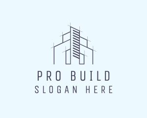 Building Architect Draftsman logo design