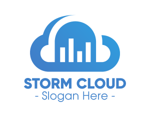 Cloud Data Statistics  logo design