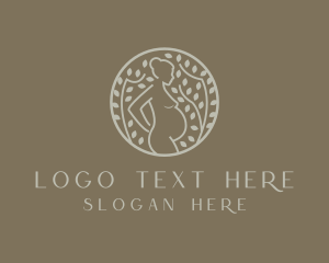 Obgyn - Pregnant Mother Nature logo design