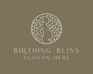 Midwife - Pregnant Mother Nature logo design