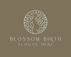 Obstetrics - Pregnant Mother Nature logo design
