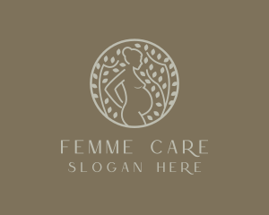 Gynecologist - Pregnant Mother Nature logo design