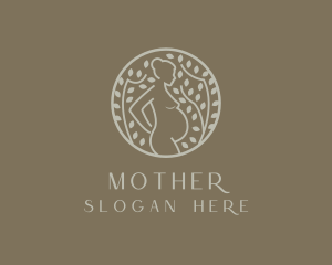 Pregnant Mother Nature logo design