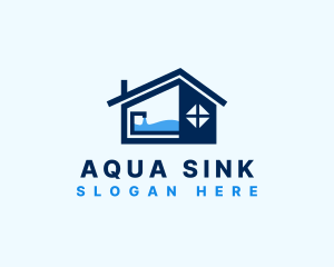 Sink - House Sink Faucet logo design