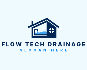 Drainage - House Sink Faucet logo design