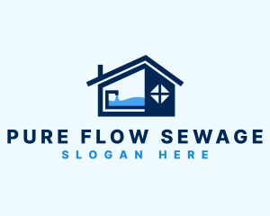 Sewage - House Sink Faucet logo design