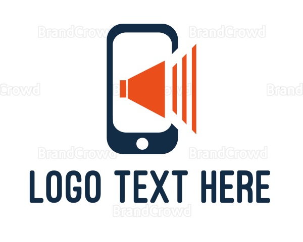 Mobile Phone Volume Logo