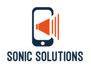 Sonic - Mobile Phone Volume logo design