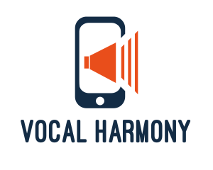 Voice - Mobile Phone Volume logo design