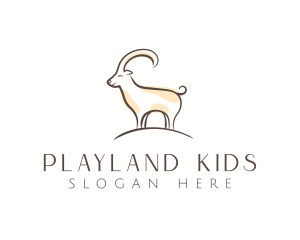 Mountain Goat Cartoon logo design