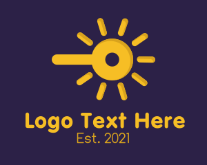 Bulb - Yellow Solar Power logo design