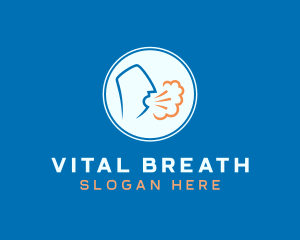 Coughing Person Transmission logo design