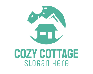 Cottage - Mountain Peak Cabin Home logo design