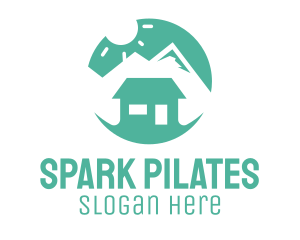 Mountain Peak Cabin Home logo design