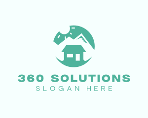 Mountain Peak Cabin Home logo design