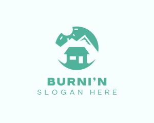 Mountain Peak Cabin Home logo design