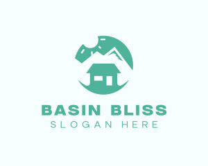 Mountain Peak Cabin Home logo design