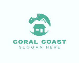 Mountain Peak Cabin Home logo design