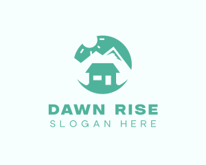 Mountain Peak Cabin Home logo design