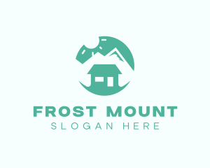 Mountain Peak Cabin Home logo design