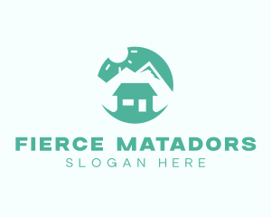 Mountain Peak Cabin Home logo design