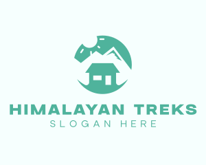 Mountain Peak Cabin Home logo design