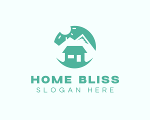 Mountain Peak Cabin Home logo design