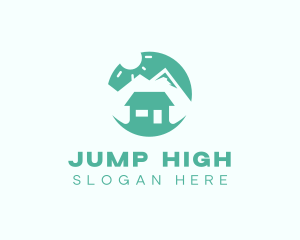 Mountain Peak Cabin Home logo design