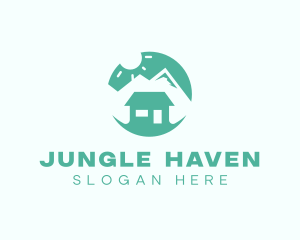 Mountain Peak Cabin Home logo design