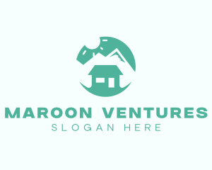 Mountain Peak Cabin Home logo design