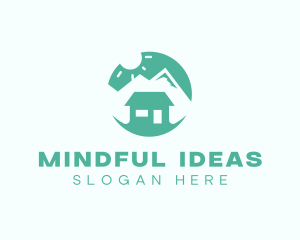 Mountain Peak Cabin Home logo design