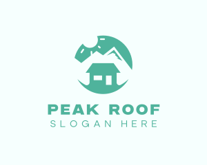 Mountain Peak Cabin Home logo design