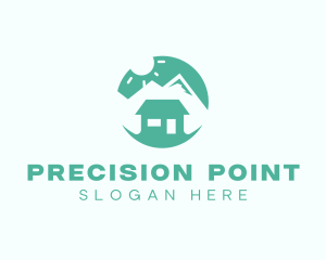 Mountain Peak Cabin Home logo design