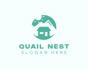 Mountain Peak Cabin Home logo design