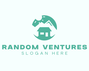 Mountain Peak Cabin Home logo design