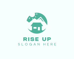 Mountain Peak Cabin Home logo design