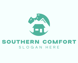 Mountain Peak Cabin Home logo design