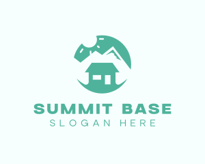 Mountain Peak Cabin Home logo design