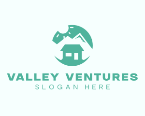 Mountain Peak Cabin Home logo design