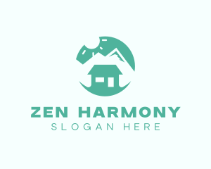 Mountain Peak Cabin Home logo design