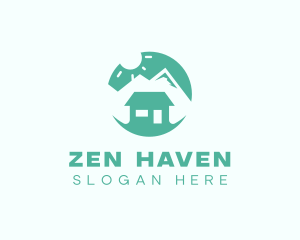 Mountain Peak Cabin Home logo design