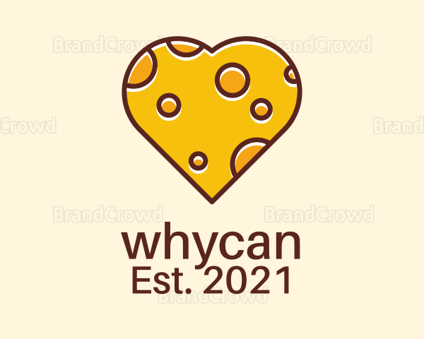 Cheddar Cheese Heart Logo