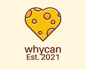 Patissier - Cheddar Cheese Heart logo design