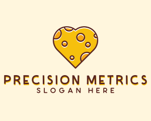 Cheddar Cheese Heart  Logo