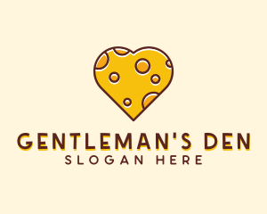 Cheddar Cheese Heart  logo design