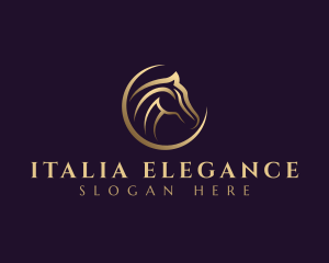 Elegant Horse Equine logo design